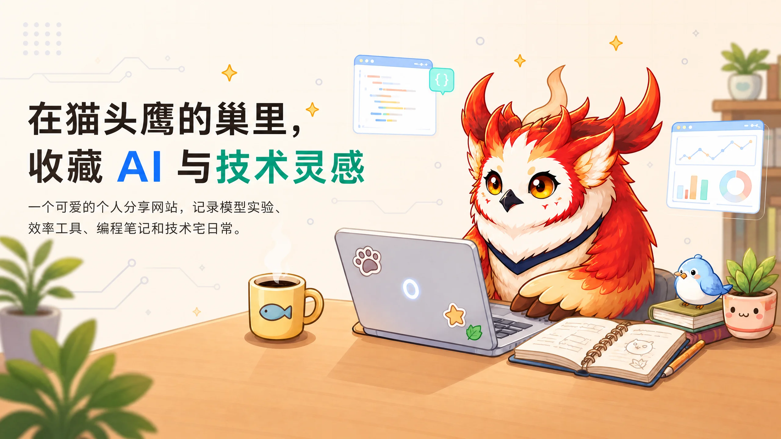 在猫头鹰的巢里，收藏 AI 与技术灵感
