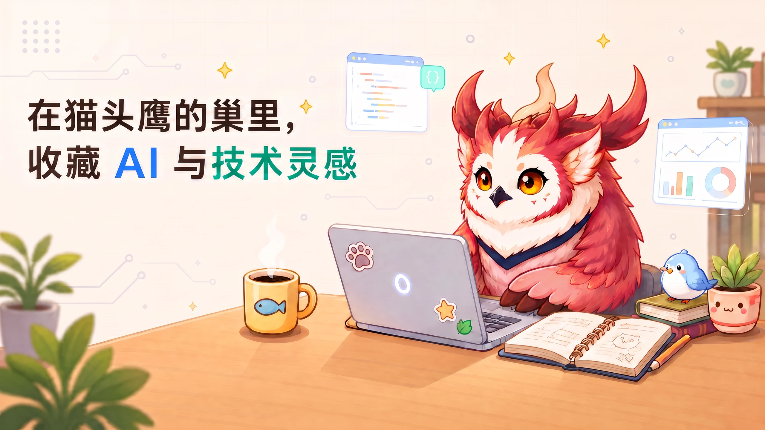 在猫头鹰的巢里，收藏 AI 与技术灵感